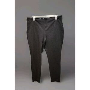 Liz Claiborne Dark Gray Pants Plus 3X Pull On Slim Leg Ankle